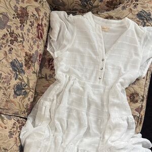 By Together White Top with Silver Accents